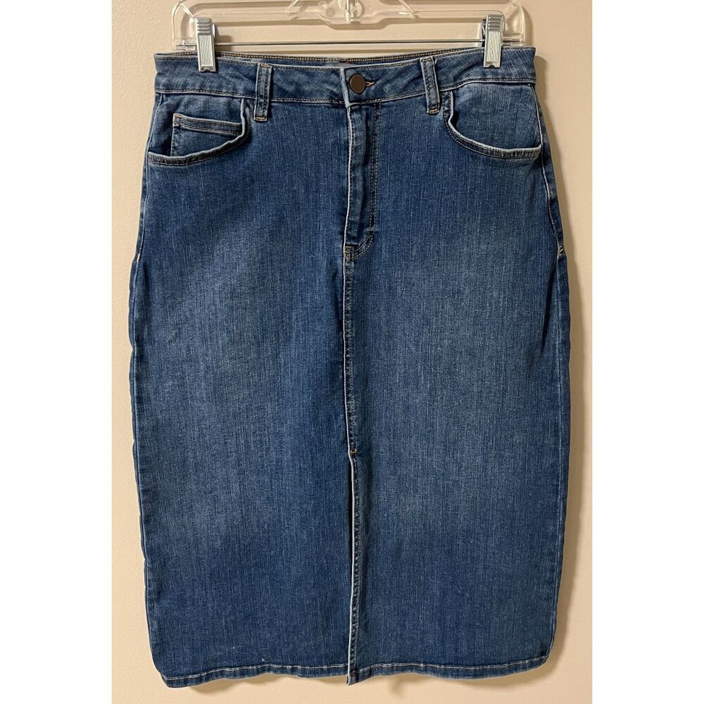 Elliott Lauren Perfect Stretch Denim Skirt. Size 6.